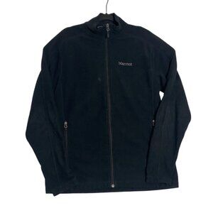Marmot Mens Black Full Zip Fleece Outdoor Jacket Windbreaker Size Large
